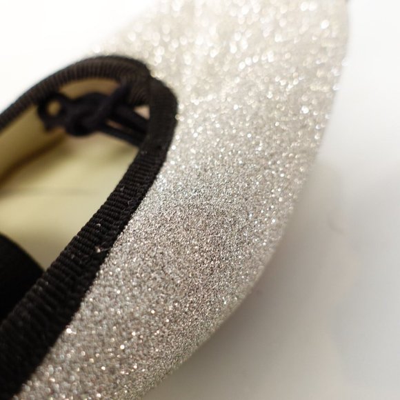 Repetto Women Size 38 Ballet Flat SINGLE SHOE LEFT 7 Glitter Amputee Silver $445 - Picture 7 of 10